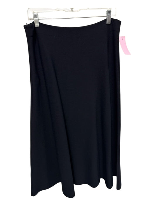 Co Size L Black Viscose & Polyester Side Zip Maxi Flounce Skirt Black / L