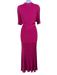 Gabriela Hearst Size XL Purple Cashmere & Silk Short Sleeve Button Up Dress Purple / XL