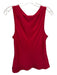 Argent Size M Red Silk Sleeveless Tank Top Red / M