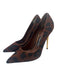 Tom Ford Shoe Size 38 Brown, Black & Gold Pony Hair Suede Leopard Print Pumps Brown, Black & Gold / 38
