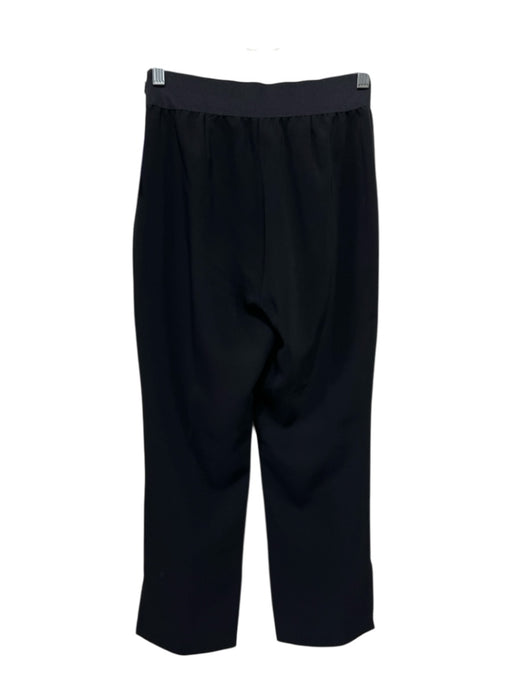 5a7 Cinq a Sept Size 4 Black Triacetate & Polyester Elastic Waist Side Zip Pants Black / 4