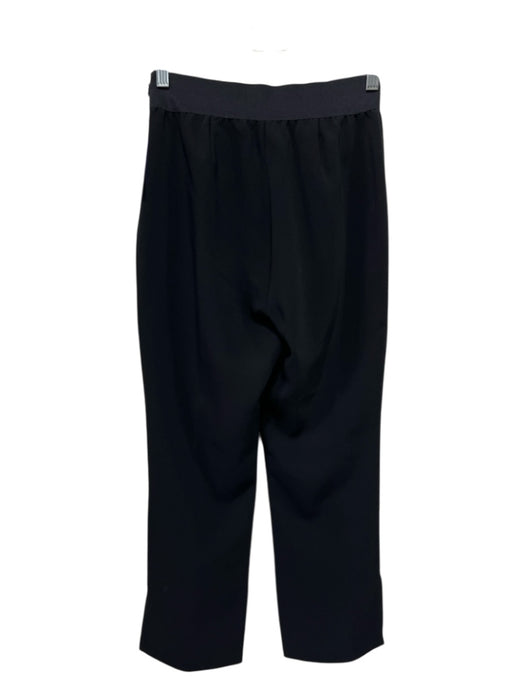 5a7 Cinq a Sept Size 4 Black Triacetate & Polyester Elastic Waist Side Zip Pants Black / 4