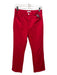 Pistola Size 27 Red Cotton Mid Rise zip fly Straight Leg Pockets Pants Red / 27