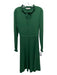 Boden Size 4R Green Cotton & Wool Ribbed Knit Long Sleeve Drawstring Neck Dress Green / 4R