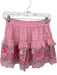 Loveshackfancy Size XS Pink Cotton Floral Detail Lace Detail Mini Skirt Pink / XS