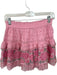 Loveshackfancy Size XS Pink Cotton Floral Detail Lace Detail Mini Skirt Pink / XS
