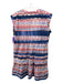 Marie Oliver Size 1 Blue, White, Pink Cotton Split V Neck Tye Dye Dress Blue, White, Pink / 1