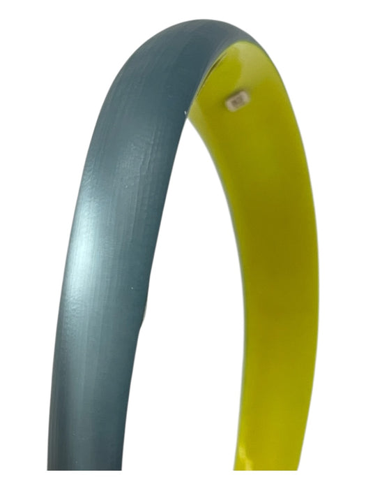 Alexis Bittar Steel Blue Lucite Statement Choker Necklace Steel Blue