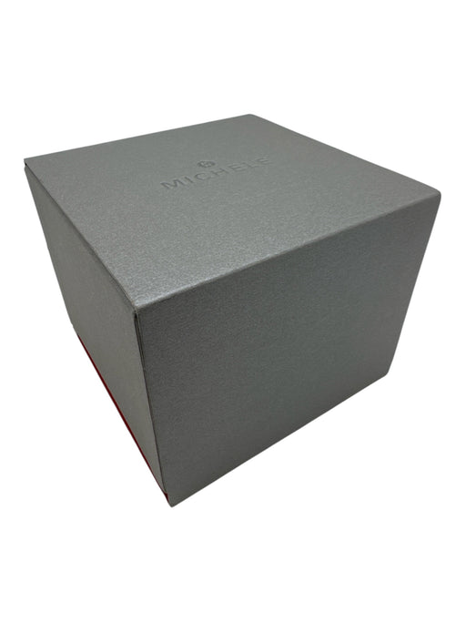 Michele Mixed Metal & Pink Stainless Steel & Leather Iridescent Topaz Watches Mixed Metal & Pink