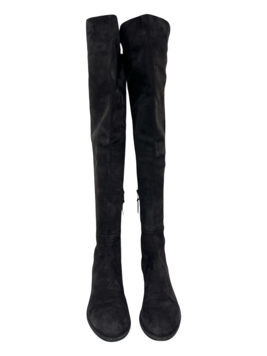Stuart Weitzman Shoe Size 11 Dark Gray Suede Knee High Side Zip Almond Toe Boots Dark Gray / 11