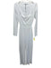 Susana Monaco Size XL White Nylon Blend Long Sleeve Cut Out Square Neck Jumper White / XL