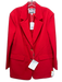 Walter Baker Size M Red Polyester & Spandex 2 Buttons Flap Pocket Blazer Jacket Red / M