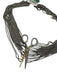 Alexis Bittar Mixed Tone Metal Rhinestone Detail Layered Scissor Necklace Mixed Tone