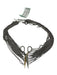 Alexis Bittar Mixed Tone Metal Rhinestone Detail Layered Scissor Necklace Mixed Tone
