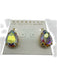 Sorrelli Gold Tone & Multi Crystal Faceted Teardrop Dangle Fish Hook Earrings Gold Tone & Multi