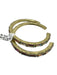 Sorrelli Gold Tone & Multi Metal & Crystal Rectangle Cut Open Cuff Bracelet Gold Tone & Multi