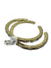 Sorrelli Gold Tone & Multi Metal & Crystal Rectangle Cut Open Cuff Bracelet Gold Tone & Multi