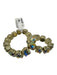 Sorrelli Gold Tone & Multi Crystal Faceted Stud Elastic Bracelet Gold Tone & Multi
