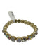 Sorrelli Gold Tone & Multi Crystal Faceted Stud Elastic Bracelet Gold Tone & Multi