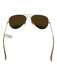 Ray Ban Gold Tone & Yellow Metal Mirror Lens Aviator Sunglasses Gold Tone & Yellow