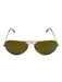 Ray Ban Gold Tone & Yellow Metal Mirror Lens Aviator Sunglasses Gold Tone & Yellow