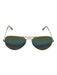 Ray Ban Gold Tone & Multi Metal Mirror Lens Aviator Gradient Rainbow Sunglasses Gold Tone & Multi