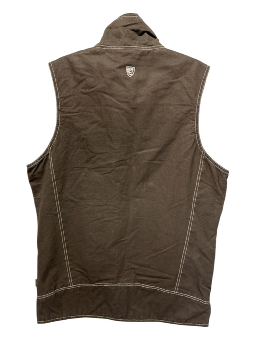 Kuhl NWT Size S Brown Cotton Solid Zipper Detail Vest Men's Jacket Brown / S