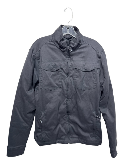 Prana Size S Black Nylon Solid Zipper Men's Jacket Black / S