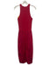 ESSE Studios Size 4 Hot pink Italian Cotton Sleeveless Gathered Midi Dress Hot pink / 4