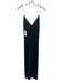 Rag & Bone Size 4 Black Silk Spaghetti Strap V Neck Midi Dress Black / 4