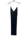 Rag & Bone Size 4 Black Silk Spaghetti Strap V Neck Midi Dress Black / 4
