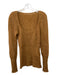 Jacquemus Size 38/S Green Brown Alpaca Blend Mohair Scoop Neck Fitted Sweater Green Brown / 38/S