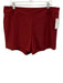 Spanx Size 1X Dark Red Nylon Blend High Rise Pockets Shorts Dark Red / 1X