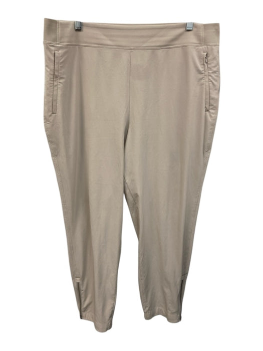 Athleta Size 16 Beige Stretch Waist Pants Beige / 16