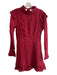 Cleobella Size XS Red No Fabric Tag Long Sleeve Vine Print V Neck Dress Red / XS