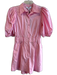 Hunter Bell Size 2 Pink 100% Cotton Short Sleeve Balloon Sleeve Pockets Romper Pink / 2