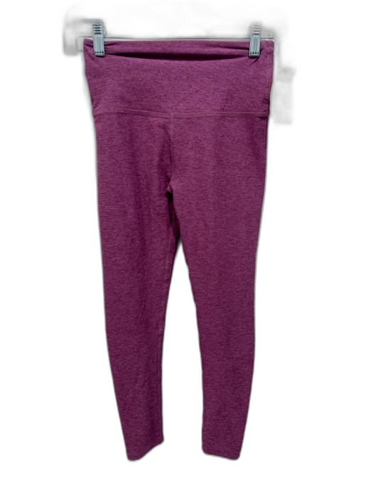 Beyond Yoga Size XS Magenta Pink No Fabric Tag Heathered Paneled Ankle Leggings Magenta Pink / XS