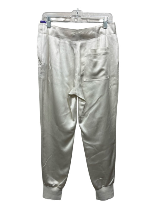 3.1 Phillip Lim Size 2 Beige Acetate & Viscose Back Pocket Satin Jogger Pants Beige / 2