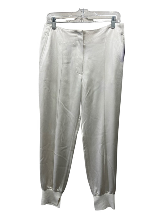 3.1 Phillip Lim Size 2 Beige Acetate & Viscose Back Pocket Satin Jogger Pants Beige / 2