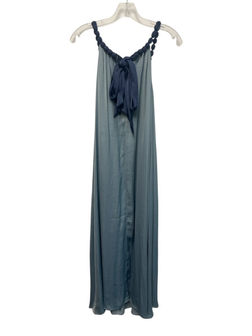 Tuckernuck Size XS Blue Polyester Sleeveless Halter Neck Dress Blue / XS