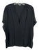 Vince Size XS Black Silk Short Sleeve Pleat Top Black / XS
