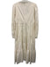 Cinq a Sept Size 4 White Cotton Blend Lace Detail Long Sleeve Maxi Dress White / 4