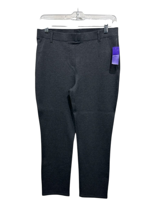 Quince Size M Gray Rayon Blend Elastic Waist High Rise Straight Pants Gray / M