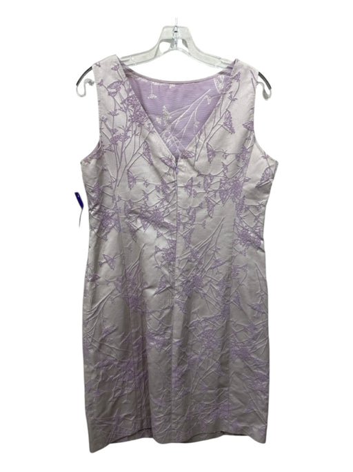 Armani Collezioni Size 14 Lavendar No Fabric Tag Sleeveless Back Zip Dress Lavendar / 14