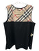 Burberry Brit Size 10 Black, Tan & Red Wool Novacheck Zipper Lining' Vest Black, Tan & Red / 10