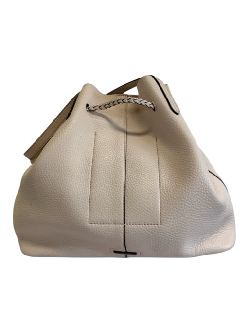 Rebecca Minkoff Blush Pink Leather Tassel Braided Shoulder Strap Bucket Bag Blush Pink / Large