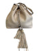 Rebecca Minkoff Blush Pink Leather Tassel Braided Shoulder Strap Bucket Bag Blush Pink / Large