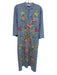 Johnny Was Size XS Blue, Pink, Green Cotton Half Sleeve Floral Embroidery Dress Blue, Pink, Green / XS
