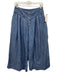 Pilcro and the Letterpress Size 4 Blue Cotton Blend Pleated Button Front Pants Blue / 4