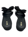 Maeve Shoe Size 7 Black leather sole Textile Upper Bow Open Toe Slide Sandals Black / 7